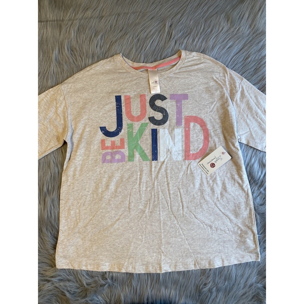 Secret Treasures "Just Be Kind" T-Shirt Womens Size Small (4-6) Short Sleeve Tee